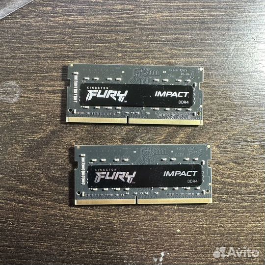 Sodimm Kingston Fury Impact DDR4 2x16Gb 3200MHz