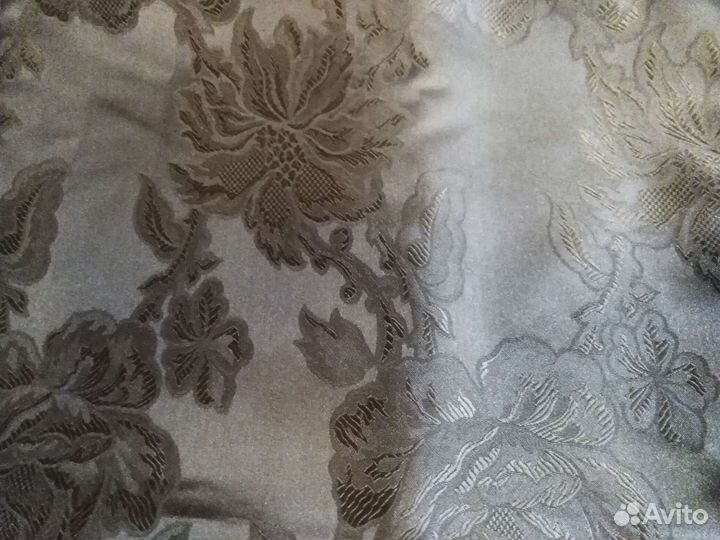 Шторы, цвет кофе с лентой