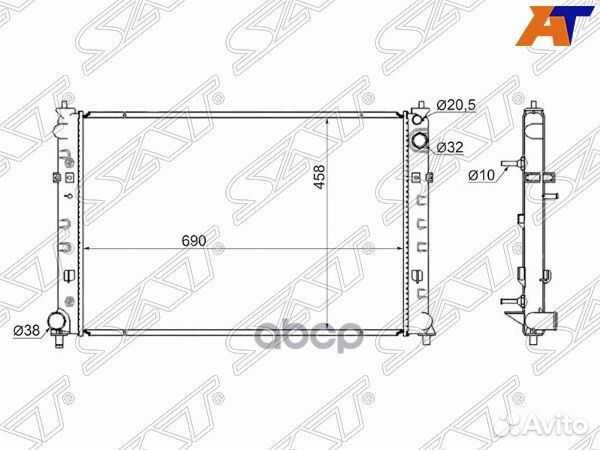 Радиатор Mazda MPV 99-06 MZ0007 Sat