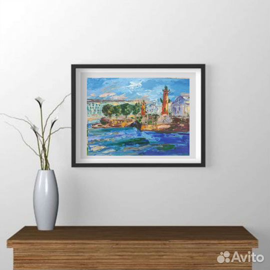 Картина маслом Городской пейзаж