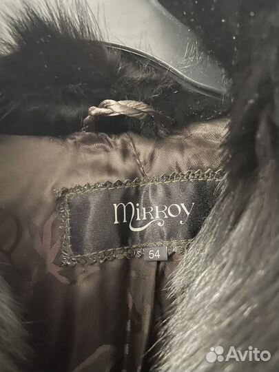 Шуба мутоноваяс песцом