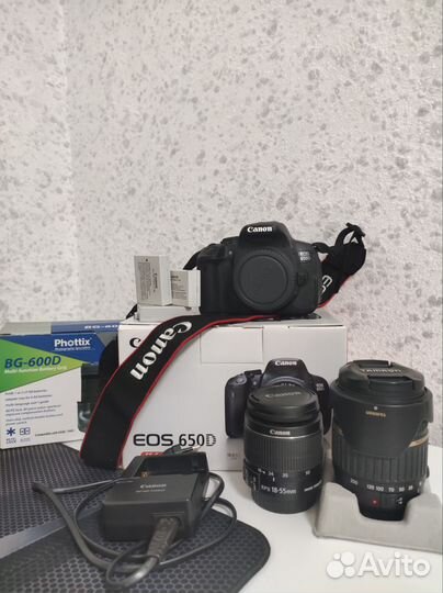 Зеркальный фотоаппарат Canon 650d