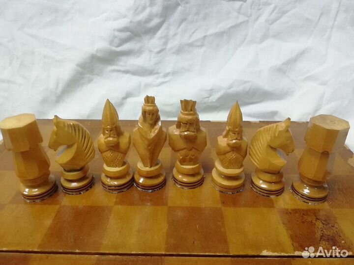 Шахматы СССР резные фигуры ручной работы