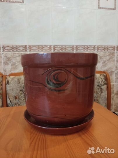 Горшок для цветов,керамика,большой