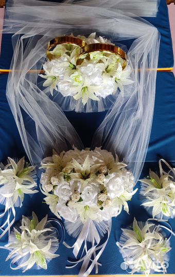 Украшение на свадебную машину