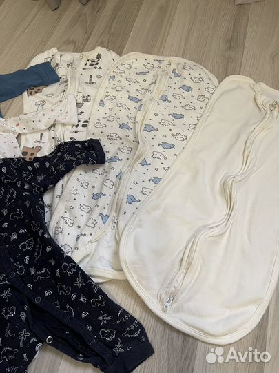 Кокон для свободного пеленания, боди