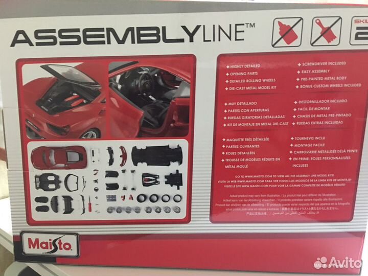 Maisto 1 24 сборная модель Ferrari 488 GTB