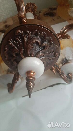 Люстра СССР бронза