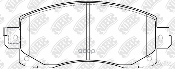 Колодки тормозные дисковые PN7805 NiBK