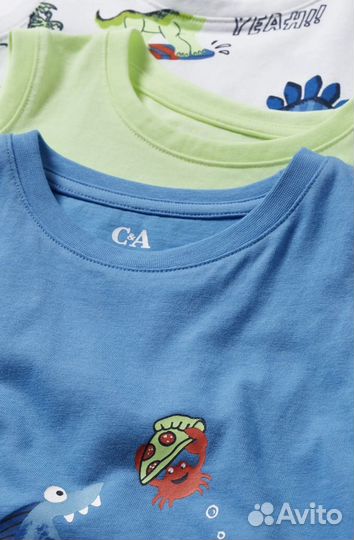 Футболки C&A на мальчика 92