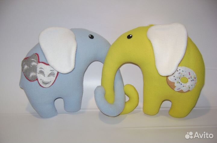 Слоники - игрушки подушки