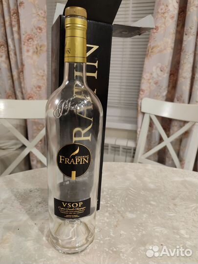 Коньяк Frapin пустая бутыль и коробка