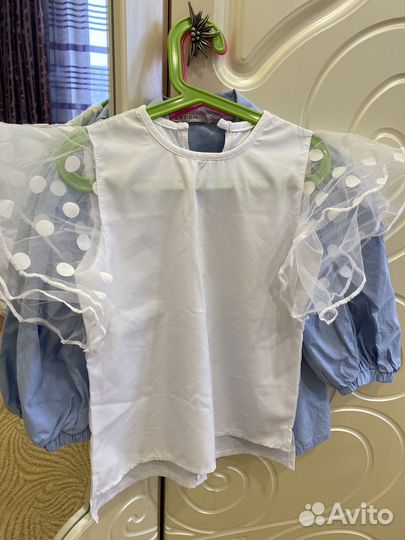 Блузка zara,рубашка,кофты 3 штуки,лот вещей