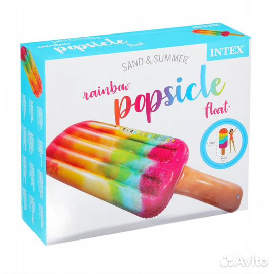 Плот для плавания Intex Фруктовый лед 183х66х20 см