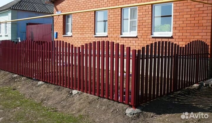 Забор из евроштакетника,ворота, калитки качественн