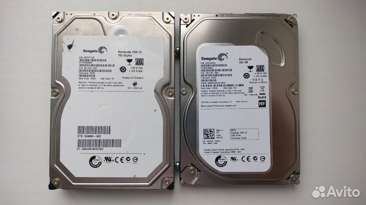 Жесткий диски 2.5 и 3.5 на 500, 750 и 1000 гб