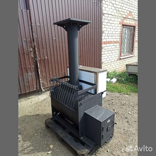 Банная печь Паровозик 750Вткп бак справа