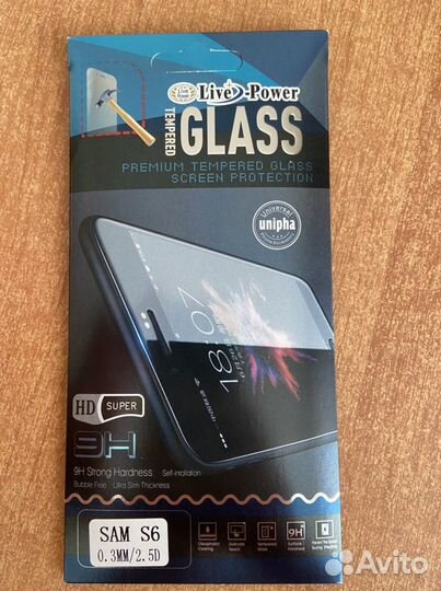 Защитное стекло samsung s6
