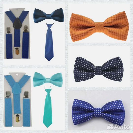 Галстук- Бабочка Подтяжки для мальчика