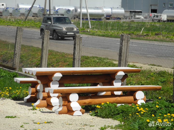 Сруб Дачной мебели из бревна для Бани