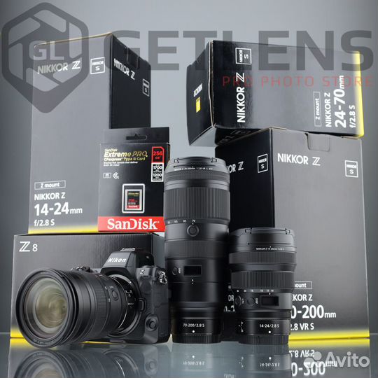 Nikon Z8 + Z 14-24 + Z 24-70 + 2.8 Z 70-200