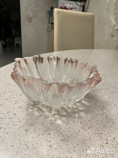 Ваза, салатник цветное стекло