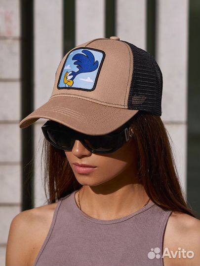 Кепка с принтом сетчатая