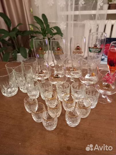 Фужеры, стопки, стаканы, бокалы