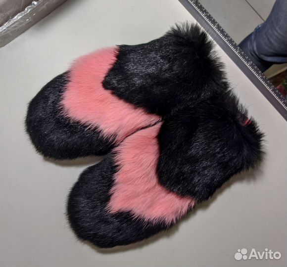 Варежки из кролика