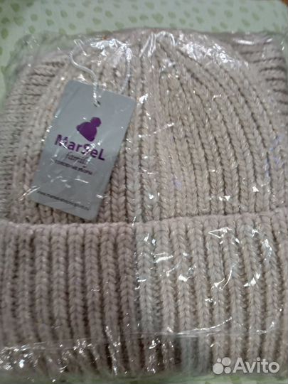 Шапка зимняя женская вязанная