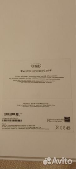 Новый планшет Aple iPad 2021 (10.2)