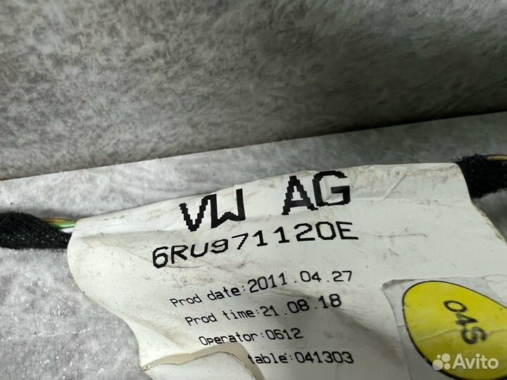 Проводка двери передней левой Volkswagen Polo 5