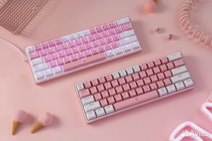 NEW Механическая клавиатура redragon Fizz K617 RGB