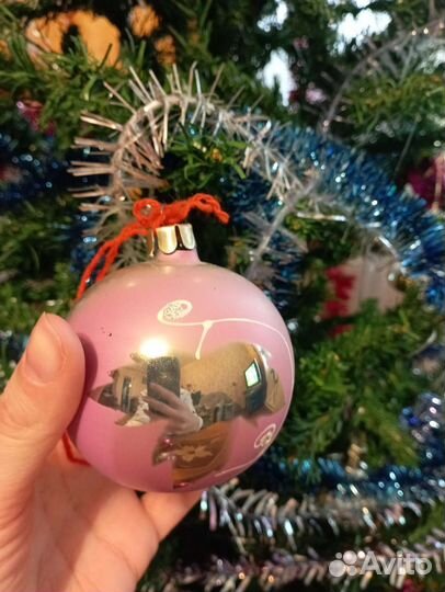 Ватный Дед Мороз ссср, шары елочные