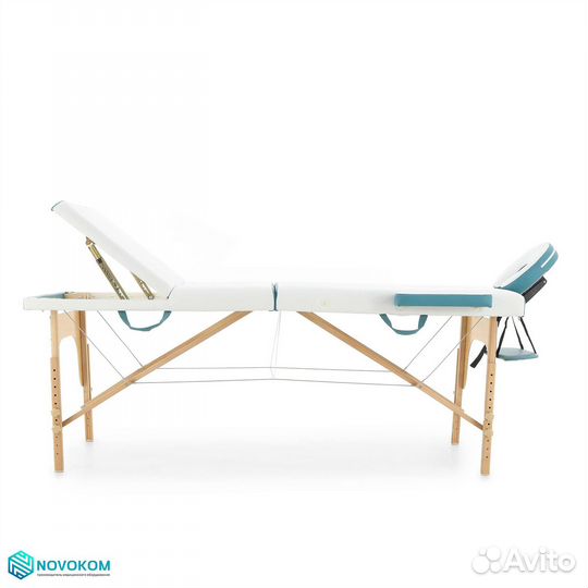 Стол массажный JF-AY01A NEW 2020 бело-бирюзовый