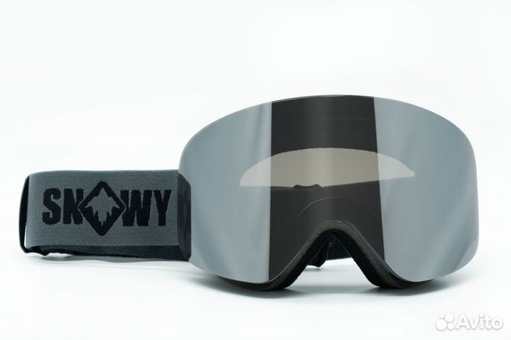 Маска Snowy aura grey:grey coat silver/mir S3+S1