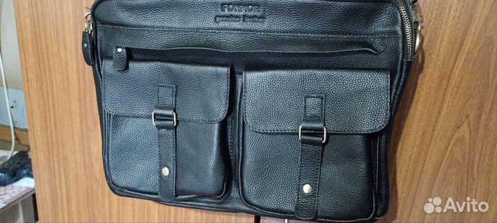 Сумка из натуральной кожи для ноутбука,документов
