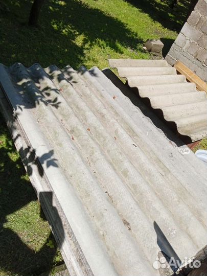 Ворота бу. Брёвна кругляк. Шифер б/у