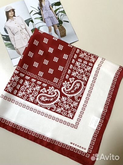 Balmain палантин платки шелк Max Mara Coccinelle