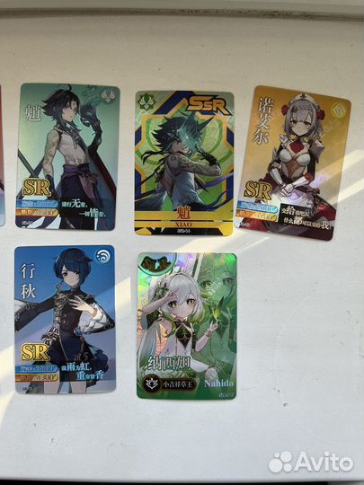 Коллекционные карточки геншин