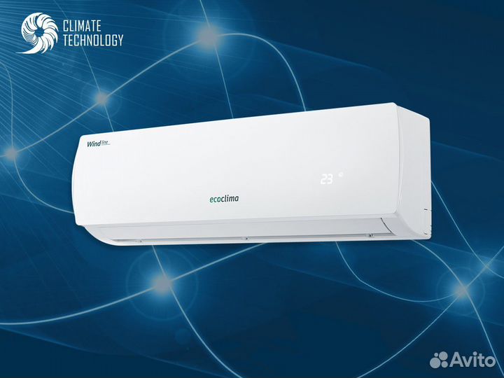 Кондиционер ecoclima wind line (White) Inverter