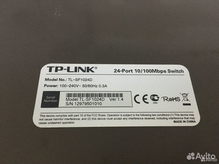 Коммутатор TP-Link TL-SF1024D