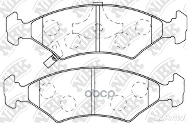 Колодки тормозные дисковые передние NiBK PN0051