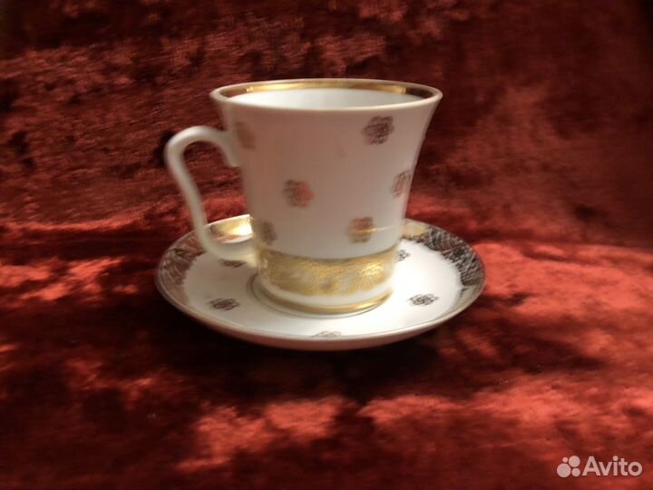 Бокал с блюдцем лфз большой 350мл