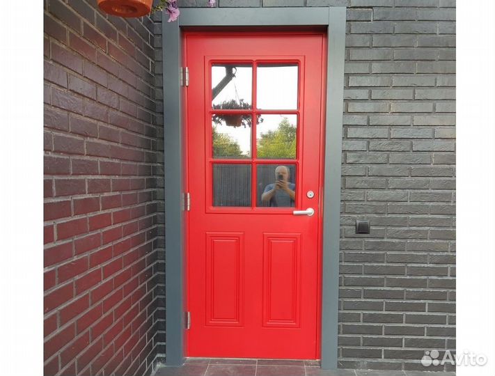 Двери входные деревянные с коробом. Север Light