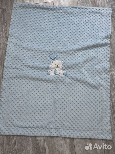 Пледик с мишкой/конверт на выписку