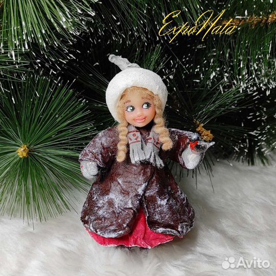 Ватные елочные игрушки