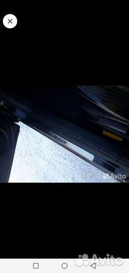 Накладки на пороги Ниссан нержавейка