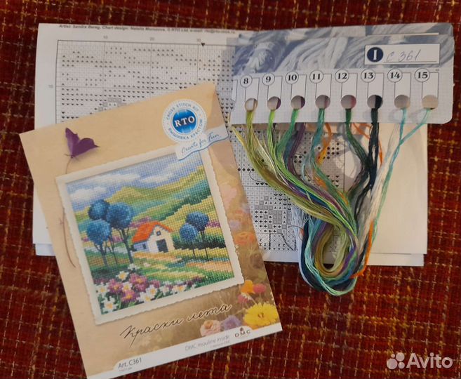 Остатки набора для вышивания