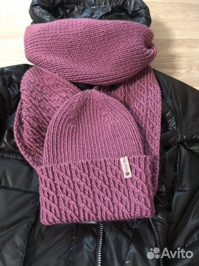 Комплект шапка и шарф женские